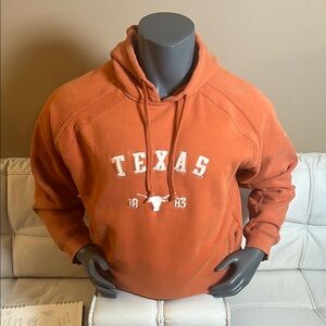 Columbia Men’s Texas Orange Sweatshirt Hoodie Size Large